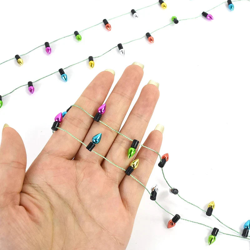 5M/roll Colorful Bulbs String Garland Christmas Home Decorations