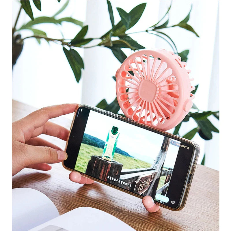 Stroller Fan Clip on For Baby Flexible Tripod Rechargeable Battery