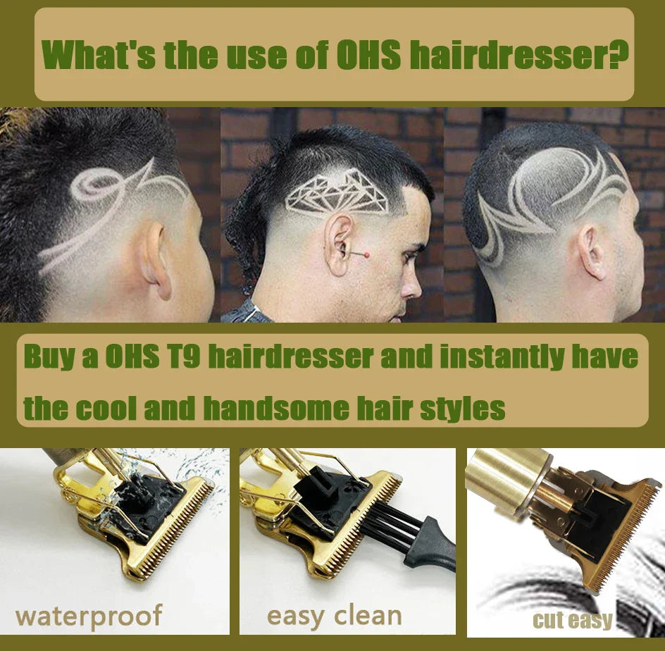 T9 Cordless Electric Hairber Shaver