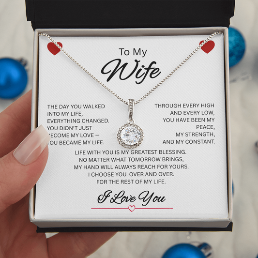 Forever Yours – To My Wife Necklace