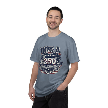 USA 250 Years of Freedom T-Shirt — 1776–2026 Patriotic Anniversary Tee