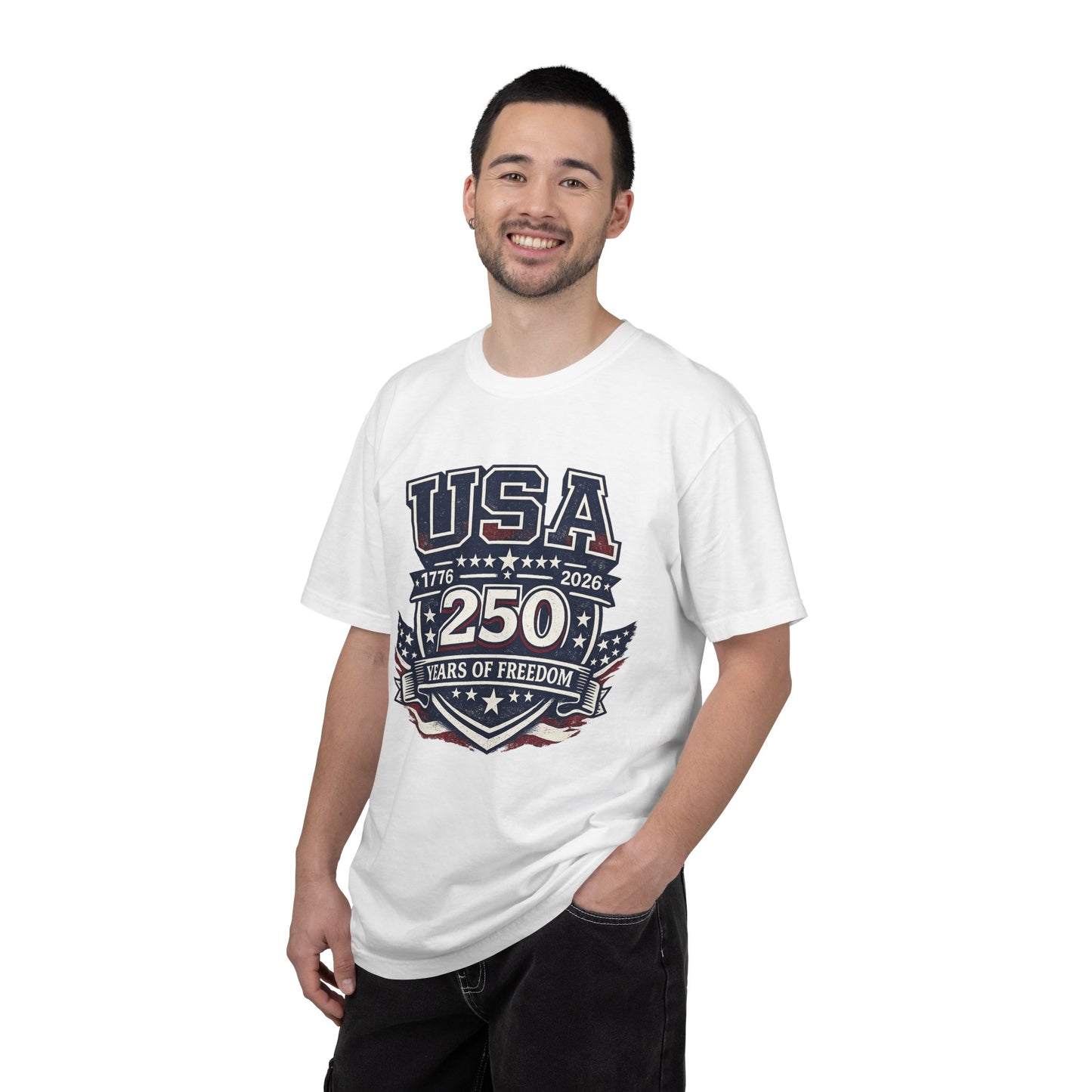 USA 250 Years of Freedom T-Shirt — 1776–2026 Patriotic Anniversary Tee