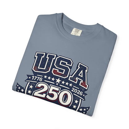 USA 250 Years of Freedom T-Shirt — 1776–2026 Patriotic Anniversary Tee