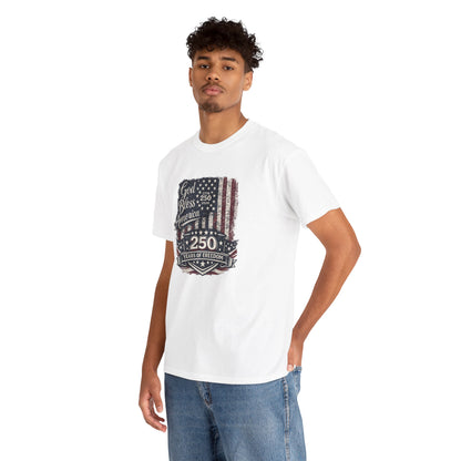 Patriotic 'God Bless America - 250 Years of Freedom' T-Shirt