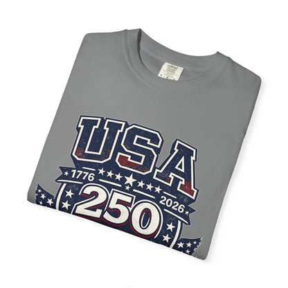 USA 250 Years of Freedom T-Shirt — 1776–2026 Patriotic Anniversary Tee