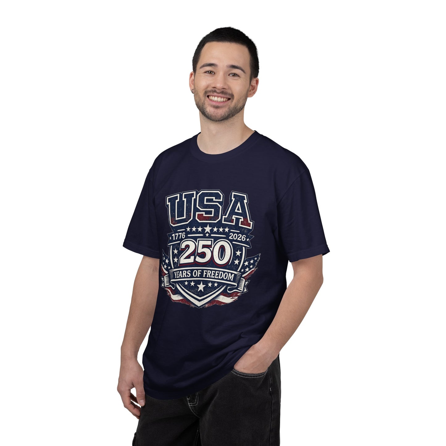 USA 250 Years of Freedom T-Shirt — 1776–2026 Patriotic Anniversary Tee