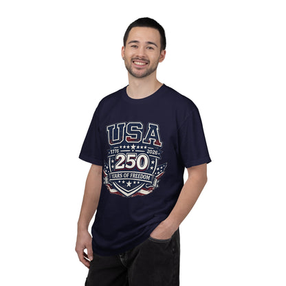 USA 250 Years of Freedom T-Shirt — 1776–2026 Patriotic Anniversary Tee