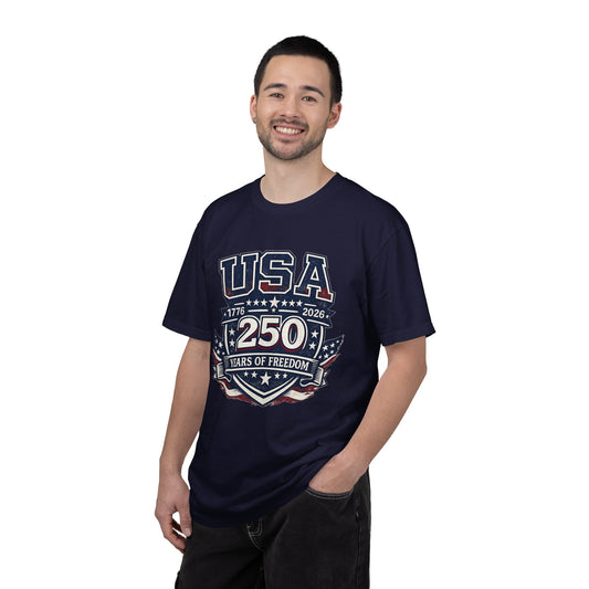 USA 250 Years of Freedom T-Shirt — 1776–2026 Patriotic Anniversary Tee