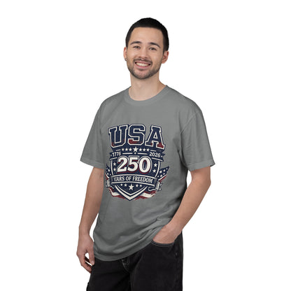 USA 250 Years of Freedom T-Shirt — 1776–2026 Patriotic Anniversary Tee