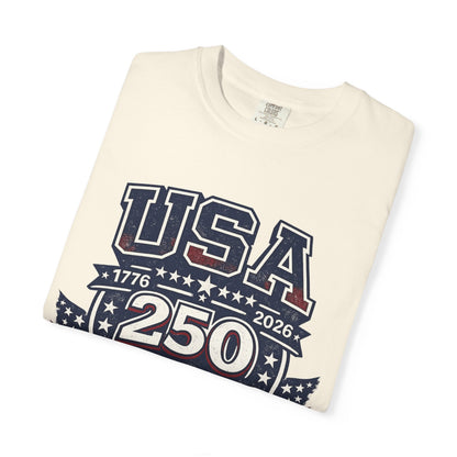 USA 250 Years of Freedom T-Shirt — 1776–2026 Patriotic Anniversary Tee