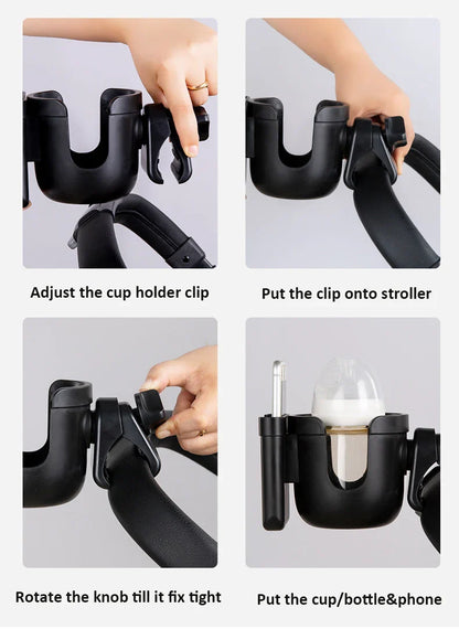 Baby stroller accessories baby bottles rack for baby cup holder