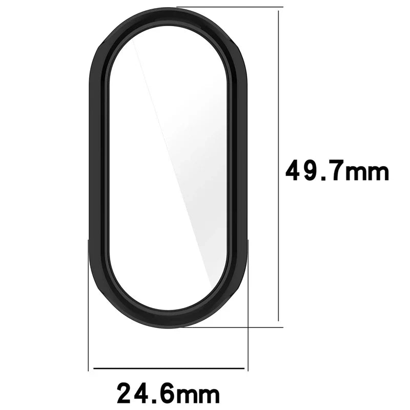 Silicone TPU Case Glass For Xiaomi Mi Band 9 Smartwatch