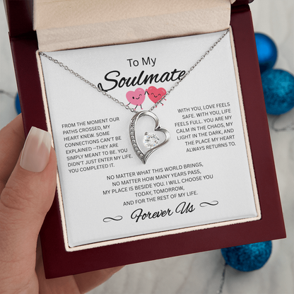 To My Soulmate Necklace – Romantic Gift for Her – Forever Love Jewelry