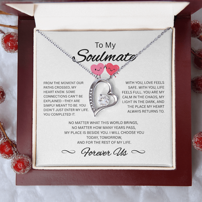 To My Soulmate Necklace – Romantic Gift for Her – Forever Love Jewelry