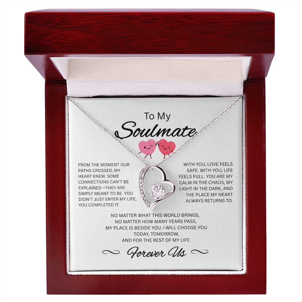 To My Soulmate Necklace – Romantic Gift for Her – Forever Love Jewelry