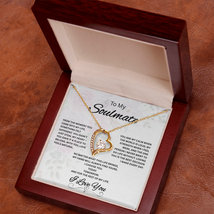 To My Soulmate Necklace – Romantic Gift for Her – Forever Love Jewelry