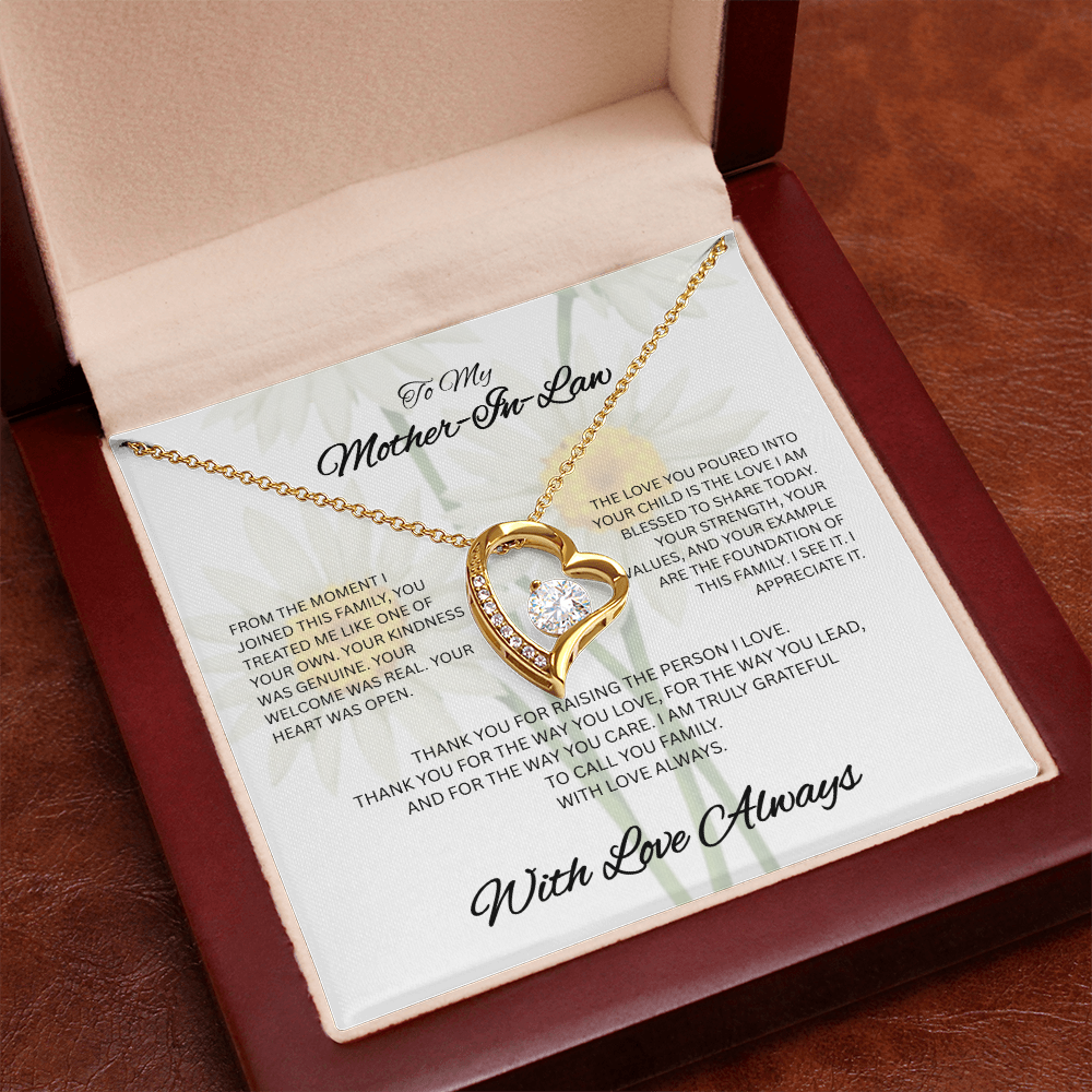With Love and Gratitude – To My Mother-in-Law Necklace