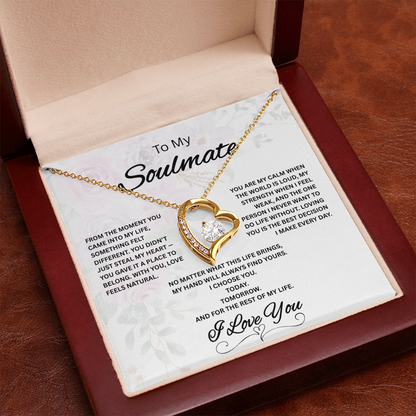 To My Soulmate Necklace – Romantic Gift for Her – Forever Love Jewelry
