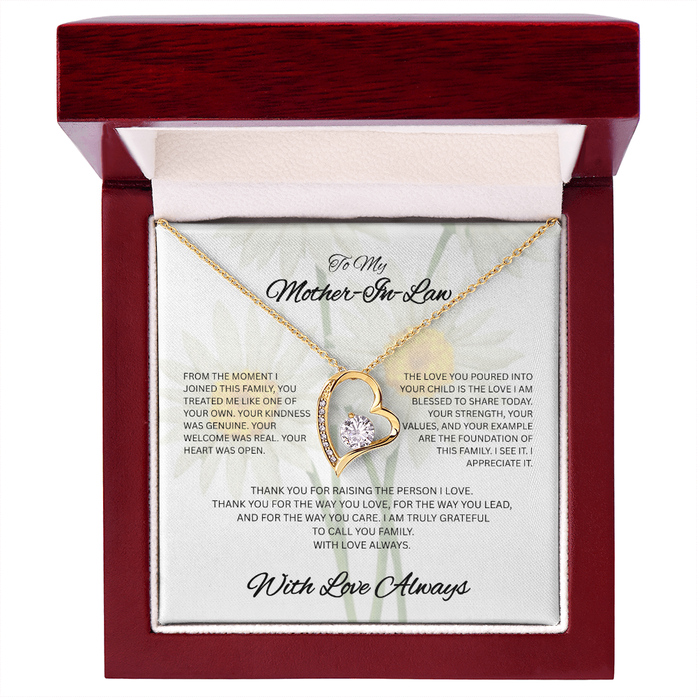 With Love and Gratitude – To My Mother-in-Law Necklace