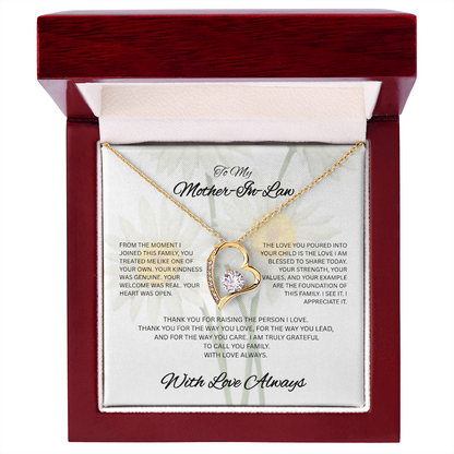 With Love and Gratitude – To My Mother-in-Law Necklace