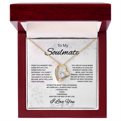 To My Soulmate Necklace – Romantic Gift for Her – Forever Love Jewelry