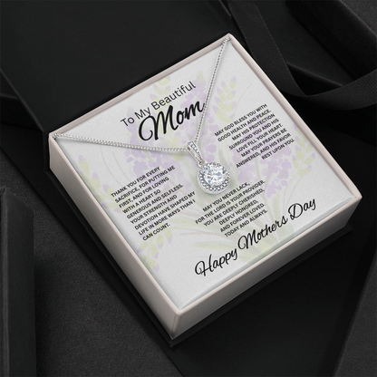 To My Beautiful Mom – Faith & Blessings Mother's Day Necklace