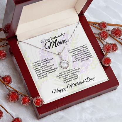 To My Beautiful Mom – Faith & Blessings Mother's Day Necklace