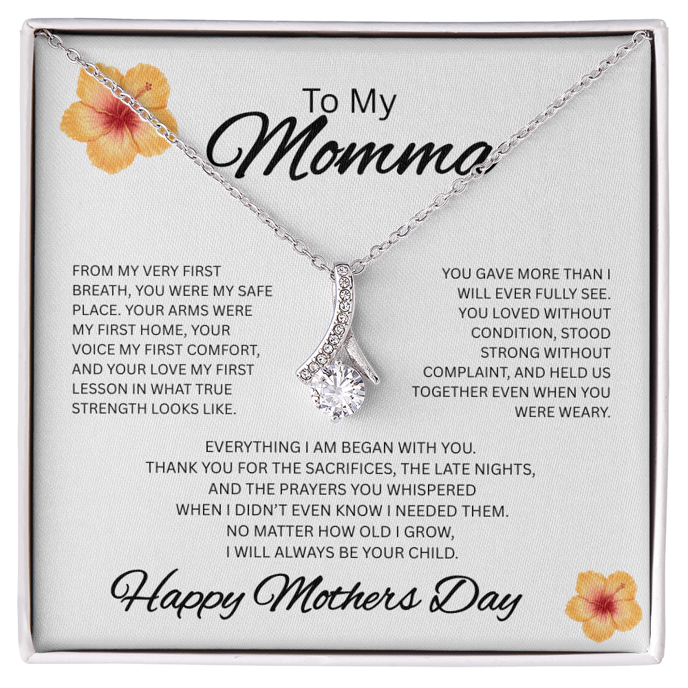 To My Momma Necklace – Meaningful Mother's Day Gift for Mom