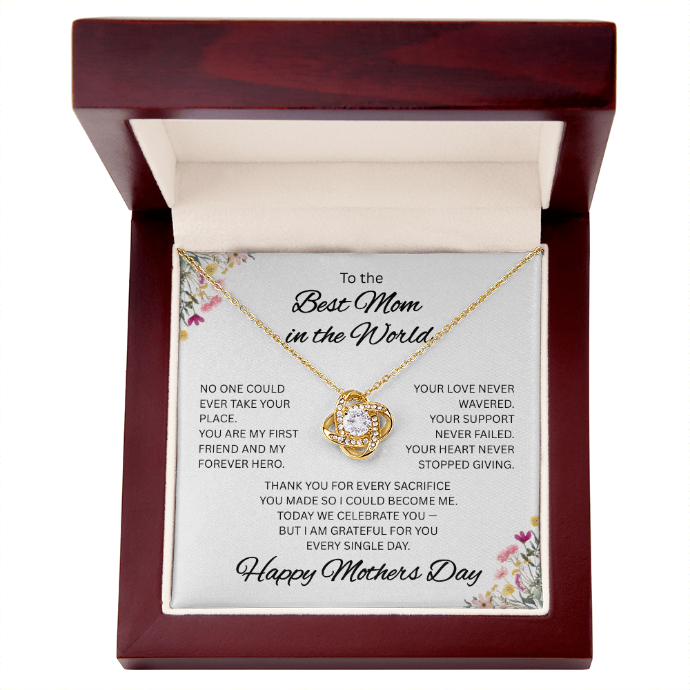 Best Mom in the World Necklace – Mother's Day Gift for Mom