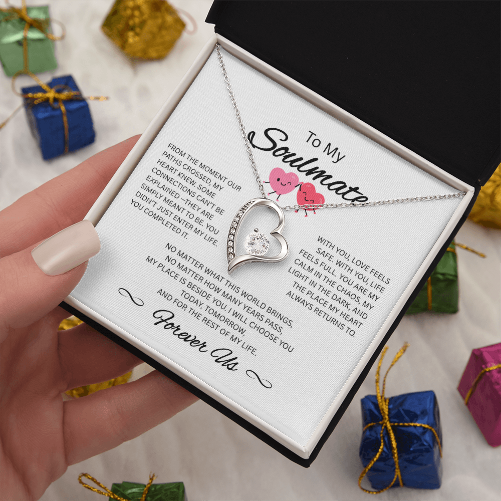To My Soulmate Necklace – Romantic Gift for Her – Forever Love Jewelry
