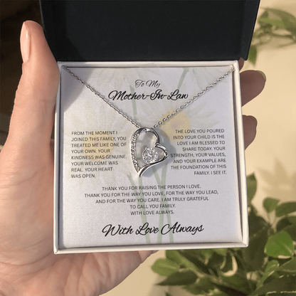 With Love and Gratitude – To My Mother-in-Law Necklace