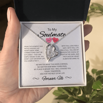 To My Soulmate Necklace – Romantic Gift for Her – Forever Love Jewelry