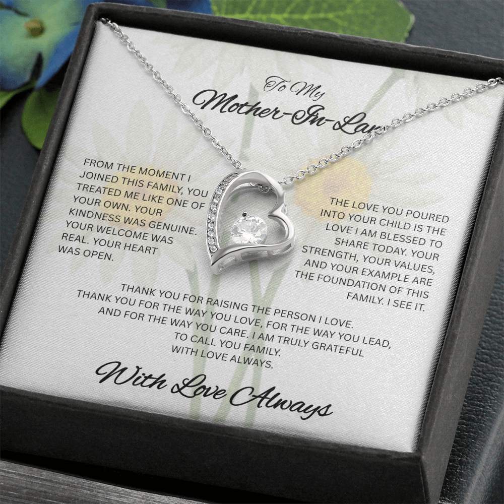With Love and Gratitude – To My Mother-in-Law Necklace