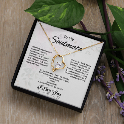 To My Soulmate Necklace – Romantic Gift for Her – Forever Love Jewelry