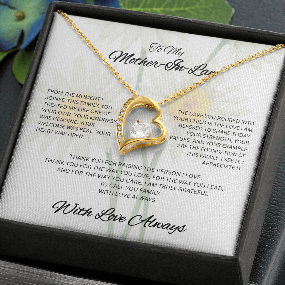 With Love and Gratitude – To My Mother-in-Law Necklace