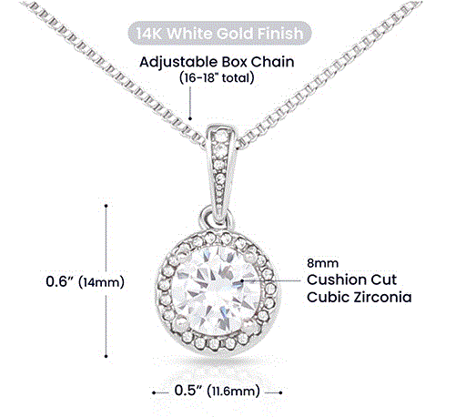To My Beautiful Mom – Faith & Blessings Mother's Day Necklace