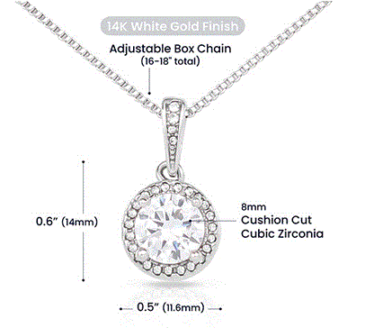 To My Beautiful Mom – Faith & Blessings Mother's Day Necklace